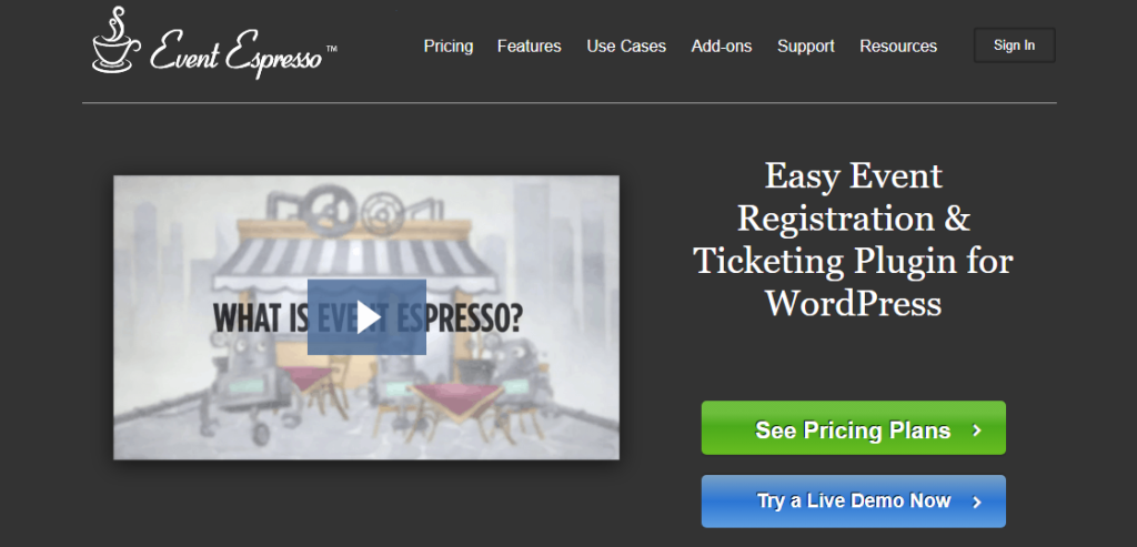 2. Event Espresso best WordPress event registration plugin