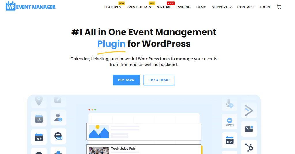 4. WP Event Manager best WordPress event registration plugin