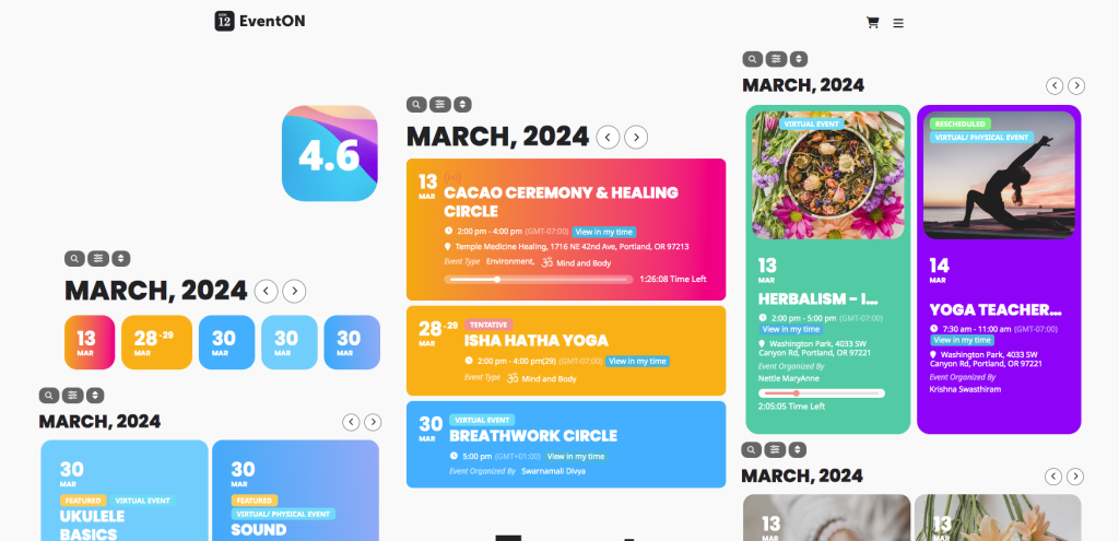5. EventOn best WordPress event registration plugin