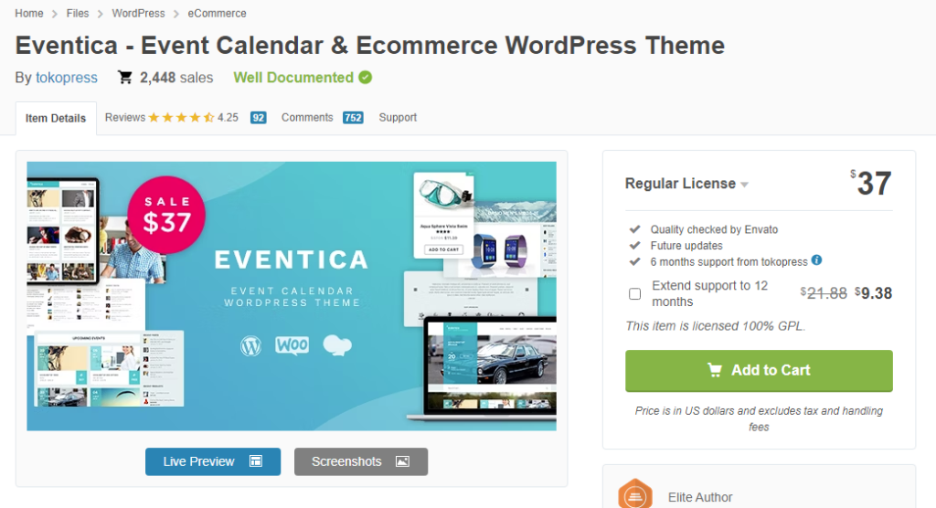 Eventica best event themes for wordpress