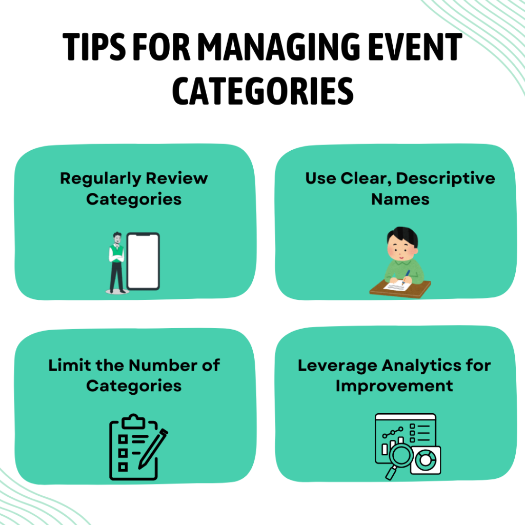 Tips for Managing Event Categories