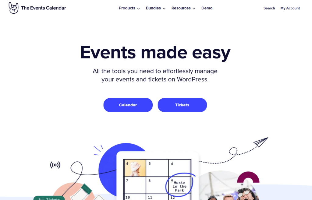 2. The Events Calendar + WooCommerce Tickets (by Modern Tribe) WooCommerce events calendar